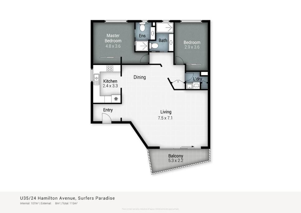 Coco Bella Dream In Surfers Paradise Gold Coast Ngoại thất bức ảnh